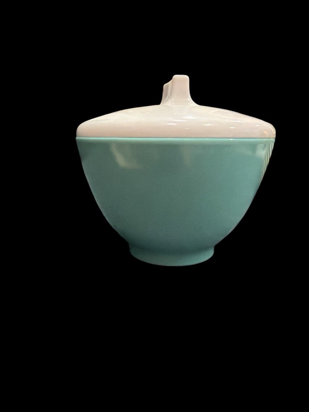 Vintage Westinghouse Calais Melmac Covered Bowl Aqua Turquoise with Lid8uy